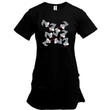 Удлиненная футболка Bugs bunny pattern