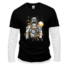 Чоловічий лонгслів Комбі Cosmonaut art