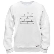 Свитшот Bugs bunny pattern.