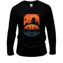 Лонгслив Halloween pumpkin. Be afraid