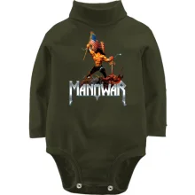 Детское боди с длинным рукавом Manowar - Warriors of the World
