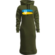Худи платье с гербом Украины и красками