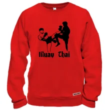 Свитшот Muay Thai с силуэтами бойцов