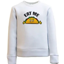Детский свитшот EAT ME с мультяшным тако