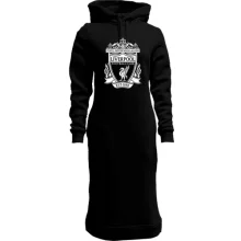 Худи платье с белой эмблемой Liverpool