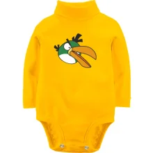 Детское боди с длинным рукавом Green bird