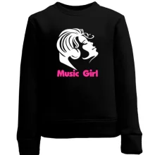 Детский свитшот Music Girl