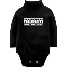 Дитяче боді з довгим рукавом Parental Advisory