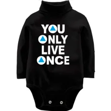 Детское боди с длинным рукавом You Only Live Once