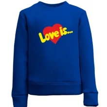 Детский свитшот Love is ... (2)