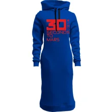 Худи платье с цифрой 30 и глифами 30 Seconds to Mars