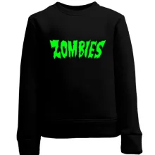 Детский свитшот с надписью Zombies