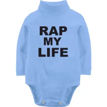 Детское боди с длинным рукавом Rap my life