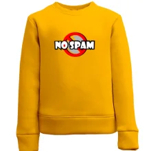 Детский свитшот No spam