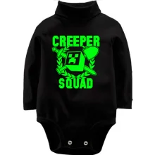 Детское боди с длинным рукавом Minecraft Squad