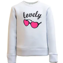Детский свитшот с розовыми очками Lovely