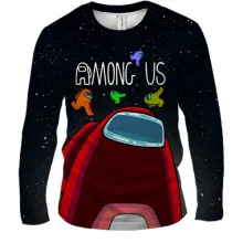 Мужской 3D лонгслив Among us Космос