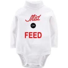 Детское боди с длинным рукавом Mid or feed (2)