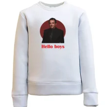Дитячий світшот з Кроули - hallo boys