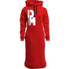 Худи платье Depeche Mode white