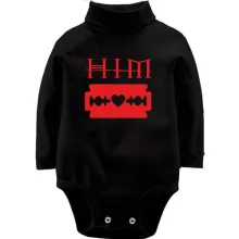 Детское боди с длинным рукавом HIM (с лезвием)