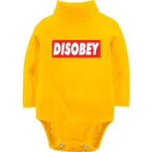 Детское боди с длинным рукавом Disobey