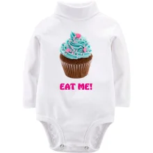 Дитяче боді з довгим рукавом Eat me!
