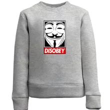 Детский свитшот Disobey ananymus