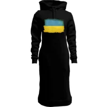 Худи платье с потрёпанным флагом