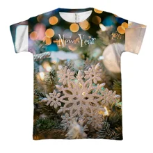 3D футболка Christmas snowflake