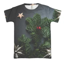 3D футболка Christmas tree branch