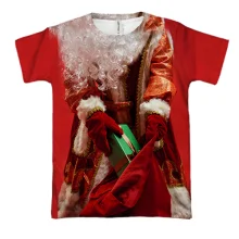 3D футболка Santa Claus with a bag