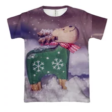 3D футболка Winter deer