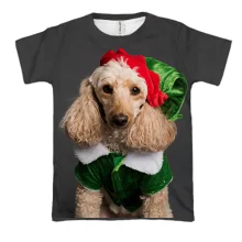 3D футболка New Year dog 2