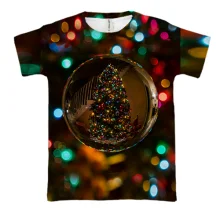 3D футболка Ball with Christmas tree 2