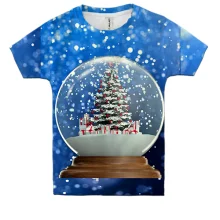 Детская 3D футболка Ball with tree