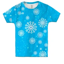 Дитяча 3D футболка Snowflakes pattern