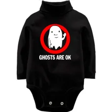 Дитяче боді з довгим рукавом ghosts are ok