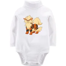 Детское боди с длинным рукавом с покемоном Арканайн (Arcanine)