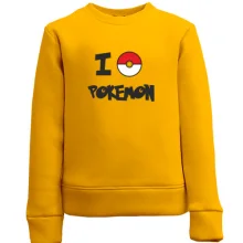 Дитячий світшот I love Pokemon