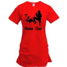 Туника Muay Thai с силуэтами бойцов