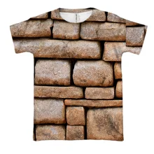 3D футболка Stone wall
