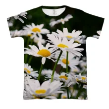 3D футболка Chamomile pattern