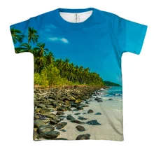 3D футболка Uninhabited island