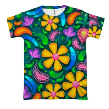 3D футболка Art flowers pattern