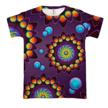3D футболка Rainbow figures