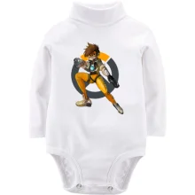 Детское боди с длинным рукавом Overwatch Tracer