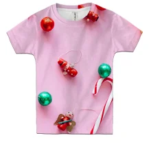 Дитяча 3D футболка Christmas candy