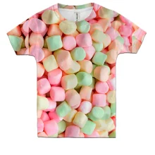 Дитяча 3D футболка Marshmallow pattern