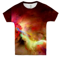 Детская 3D футболка Stormy sky 4